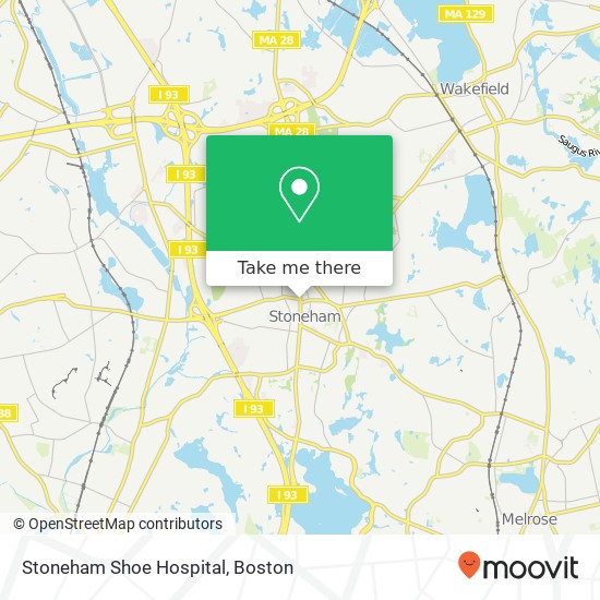 Stoneham Shoe Hospital map