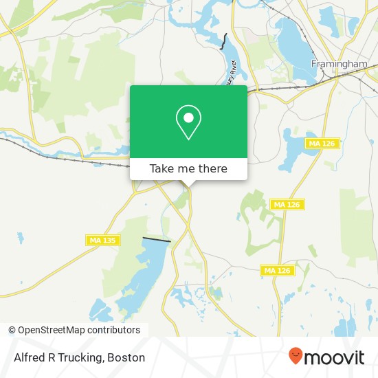 Alfred R Trucking map