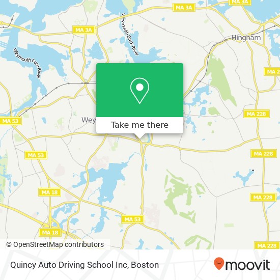 Quincy Auto Driving School Inc map