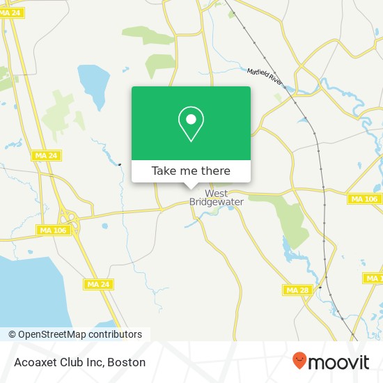 Acoaxet Club Inc map