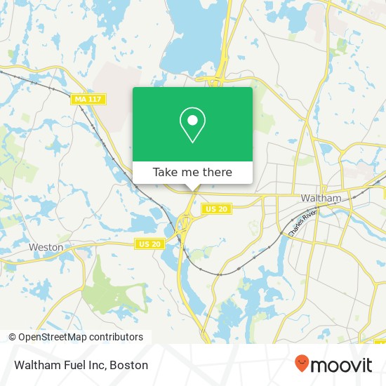 Mapa de Waltham Fuel Inc