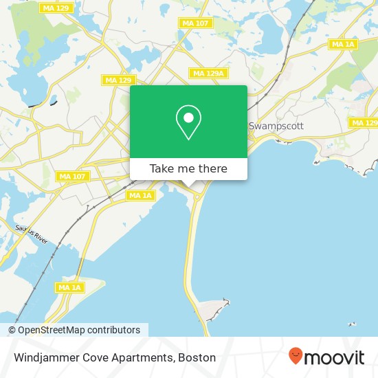 Mapa de Windjammer Cove Apartments