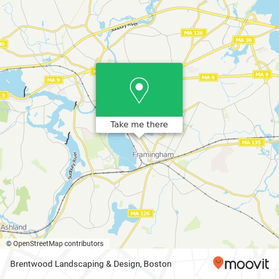 Brentwood Landscaping & Design map