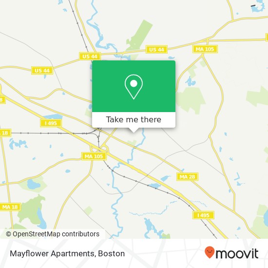 Mapa de Mayflower Apartments