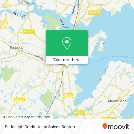 Mapa de St Joseph Credit Union-Salem