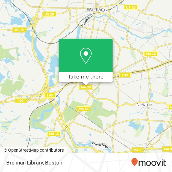 Mapa de Brennan Library