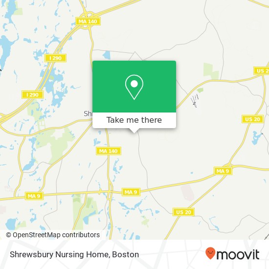 Mapa de Shrewsbury Nursing Home