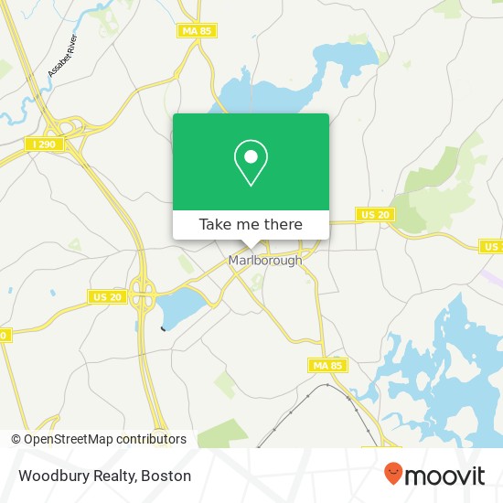 Woodbury Realty map
