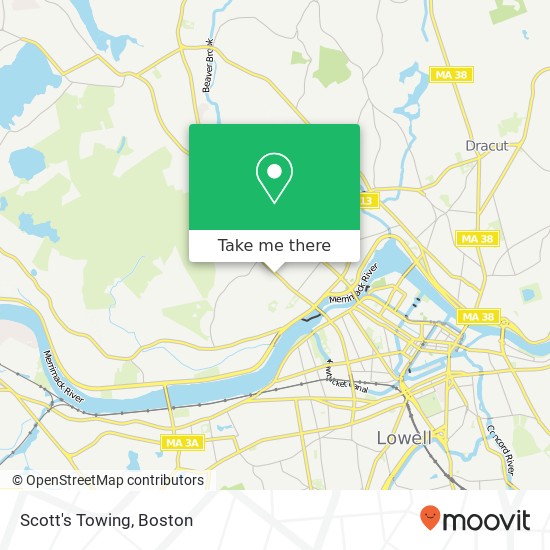 Mapa de Scott's Towing