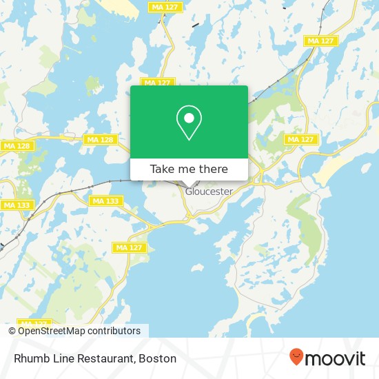 Mapa de Rhumb Line Restaurant