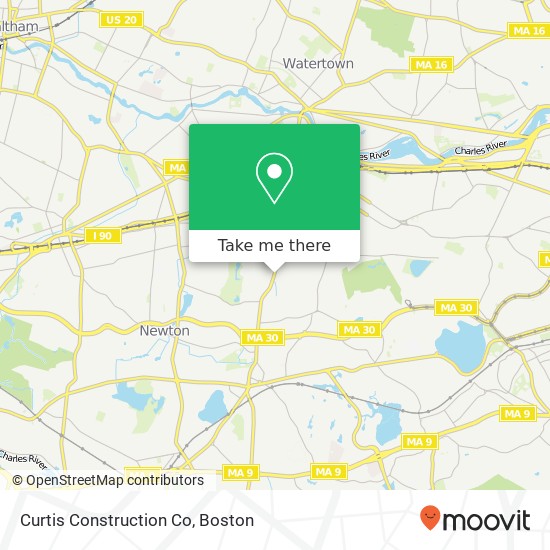 Curtis Construction Co map