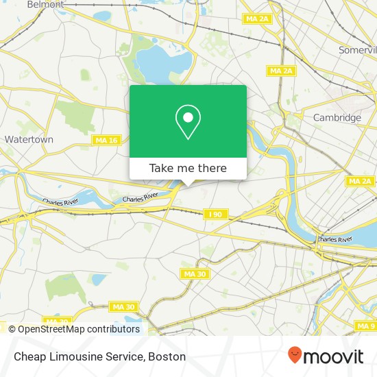 Mapa de Cheap Limousine Service