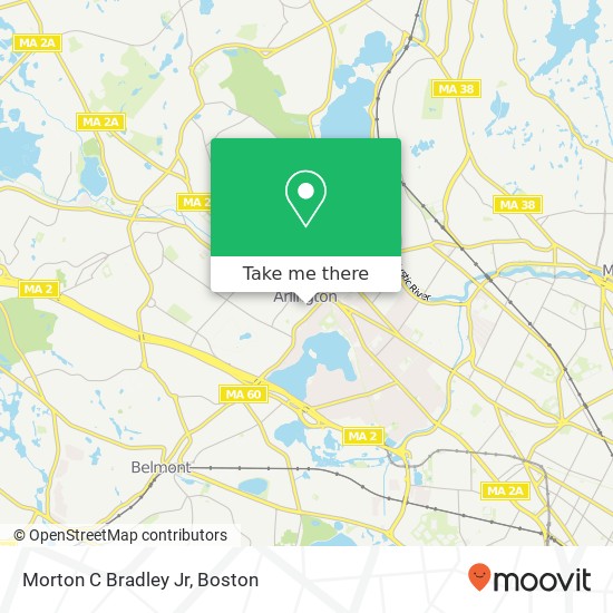 Morton C Bradley Jr map