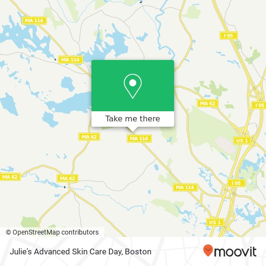 Julie's Advanced Skin Care Day map