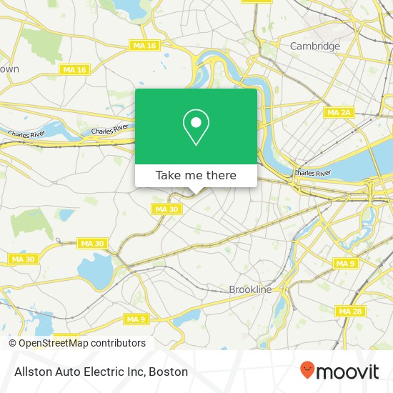 Allston Auto Electric Inc map