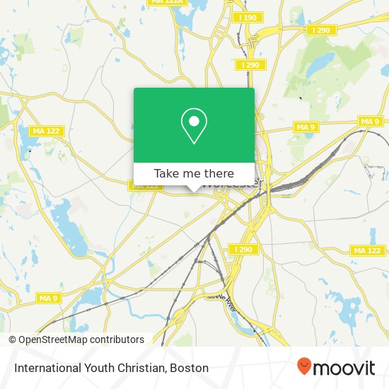 International Youth Christian map