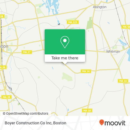 Mapa de Boyer Construction Co Inc