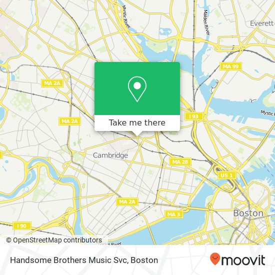 Handsome Brothers Music Svc map