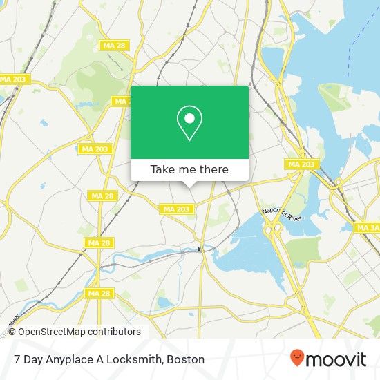 7 Day Anyplace A Locksmith map