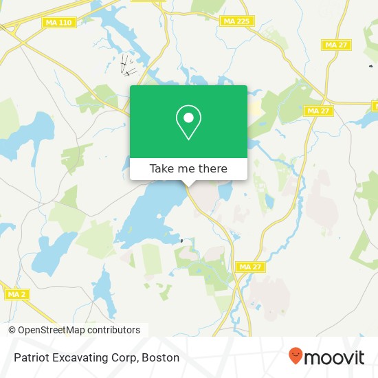 Mapa de Patriot Excavating Corp