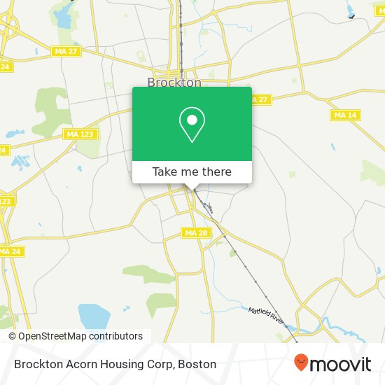 Brockton Acorn Housing Corp map