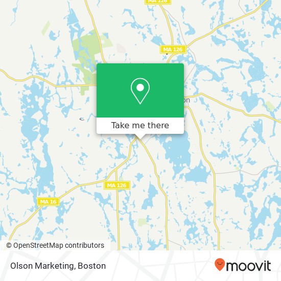 Olson Marketing map