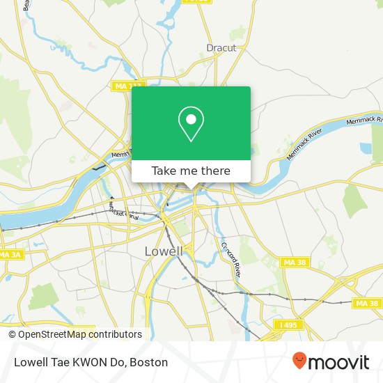 Lowell Tae KWON Do map