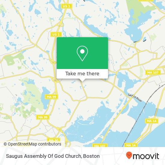 Saugus Assembly Of God Church map