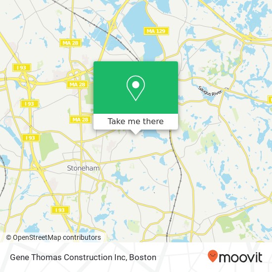 Gene Thomas Construction Inc map