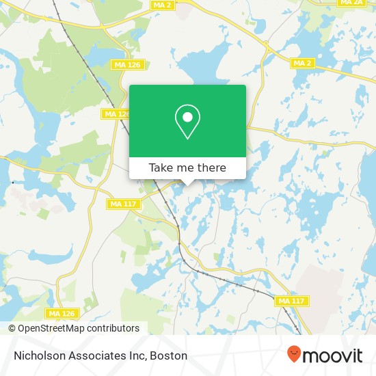 Nicholson Associates Inc map