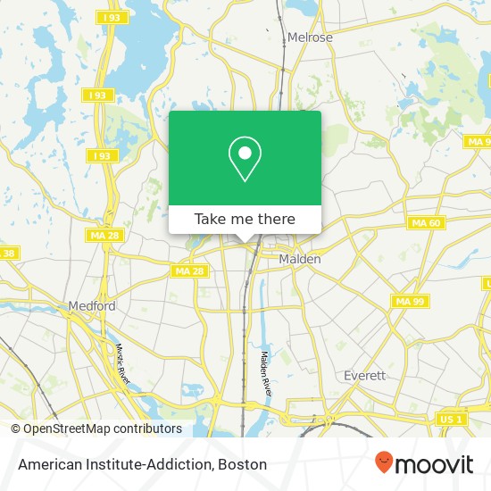 Mapa de American Institute-Addiction