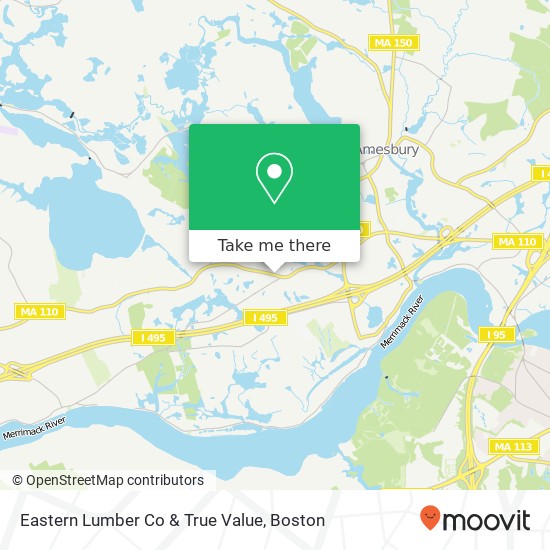 Mapa de Eastern Lumber Co & True Value