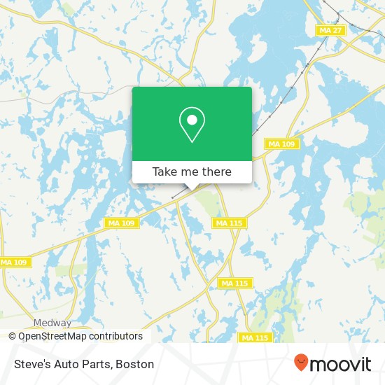 Steve's Auto Parts map