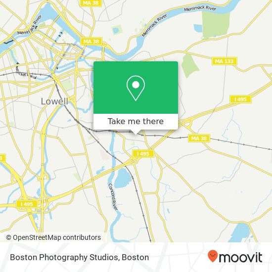 Boston Photography Studios map