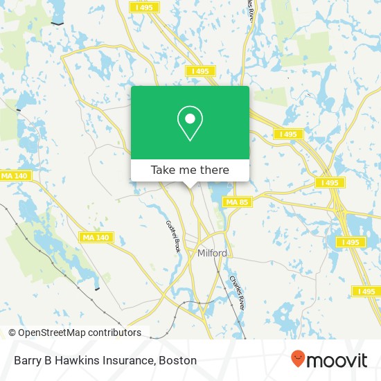 Barry B Hawkins Insurance map