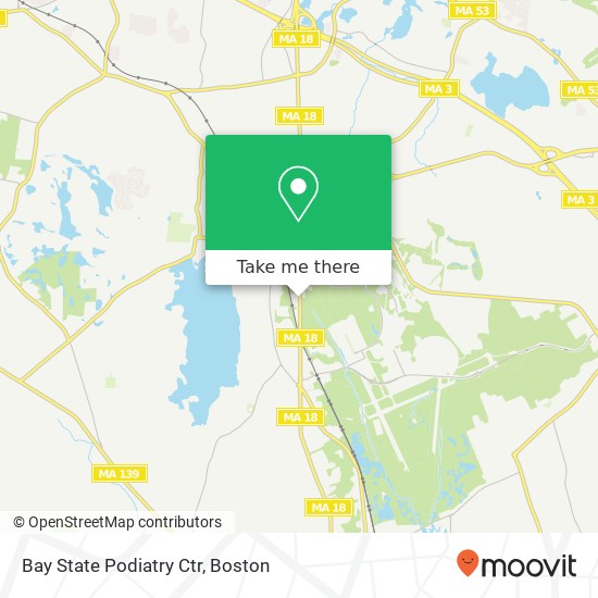 Bay State Podiatry Ctr map