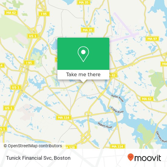 Tunick Financial Svc map