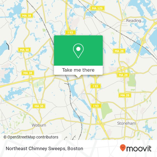 Northeast Chimney Sweeps map