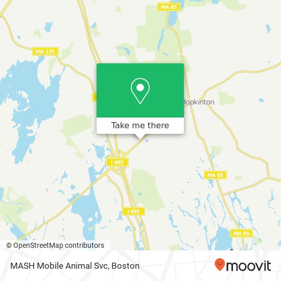 MASH Mobile Animal Svc map