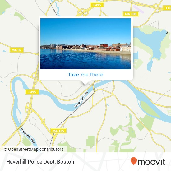 Haverhill Police Dept map