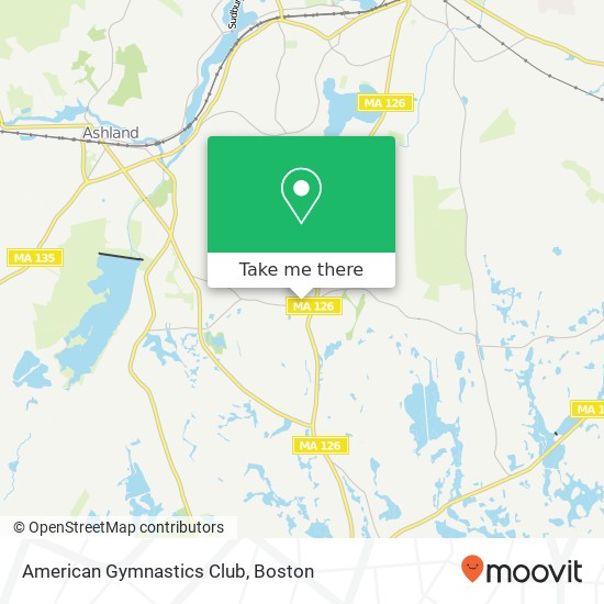 American Gymnastics Club map