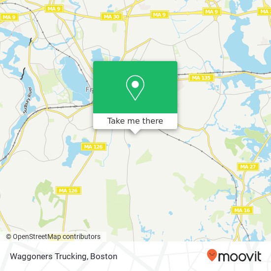 Waggoners Trucking map