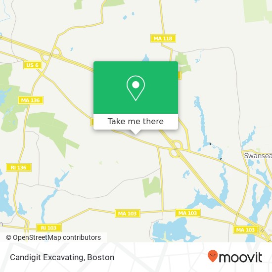 Candigit Excavating map