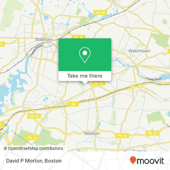 David P Morton map