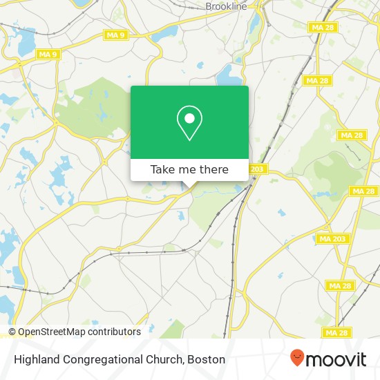 Mapa de Highland Congregational Church