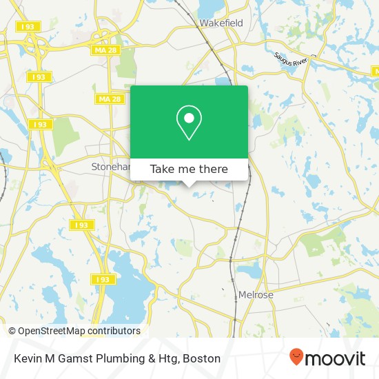 Mapa de Kevin M Gamst Plumbing & Htg