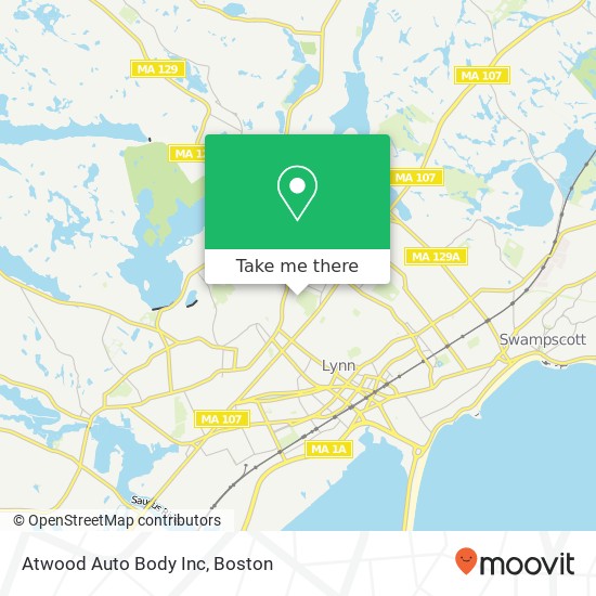 Atwood Auto Body Inc map