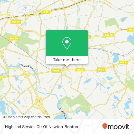 Mapa de Highland Service Ctr Of Newton