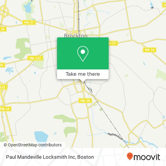 Paul Mandeville Locksmith Inc map