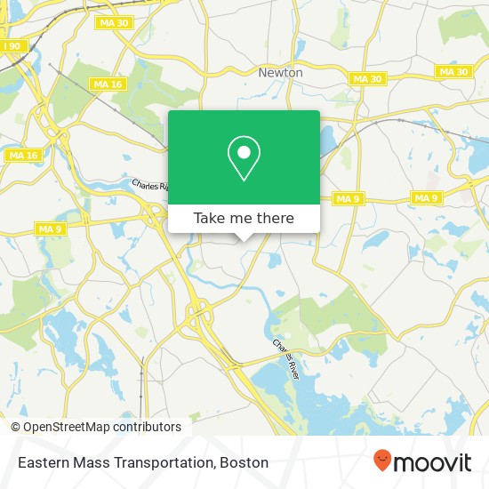 Eastern Mass Transportation map